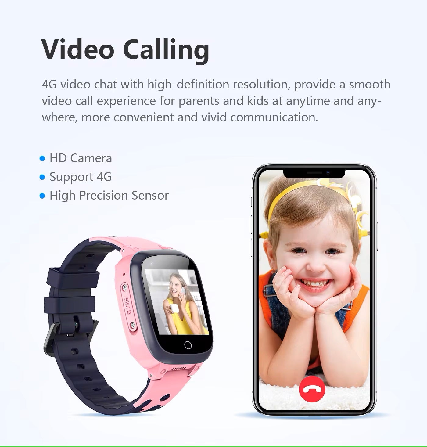 KidTrack | Smart GPS-ur med videoopkald & nødkald