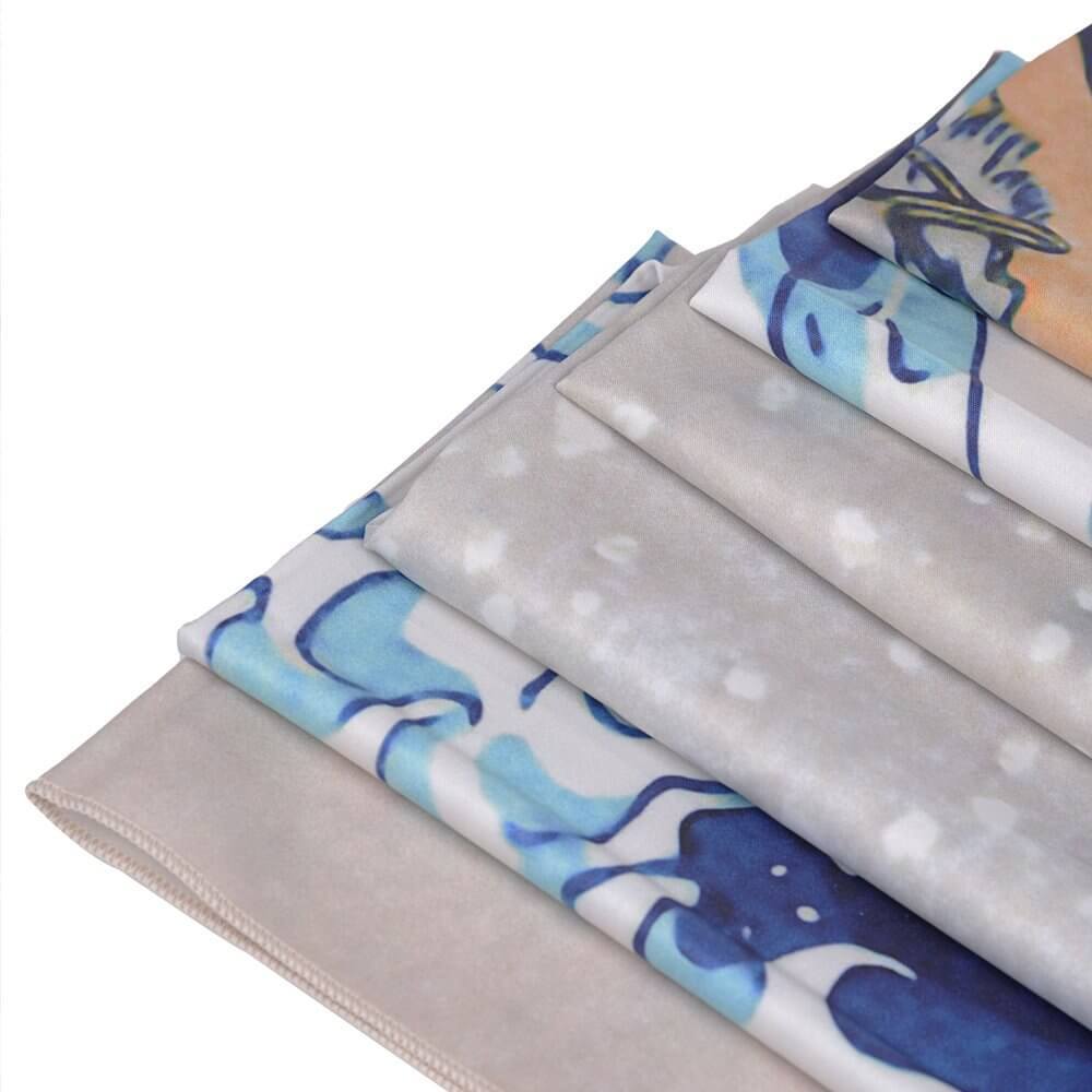WaveDrape - Japansk Inspireret Vægtæppe Kunst Nuvenci.dk
