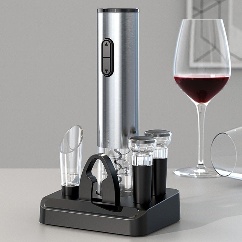 WineKit - Elektrisk Vinåbner Med Tilbehørssæt Nuvenci.dk