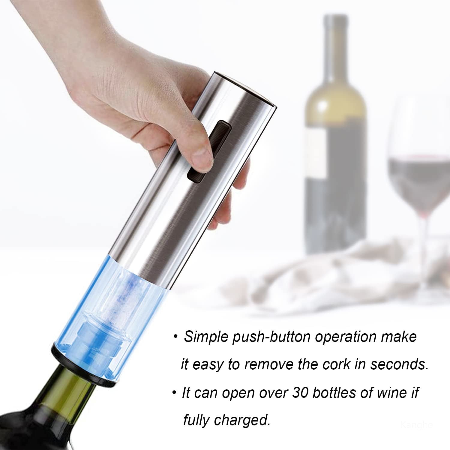 WineKit - Elektrisk Vinåbner Med Tilbehørssæt Nuvenci.dk