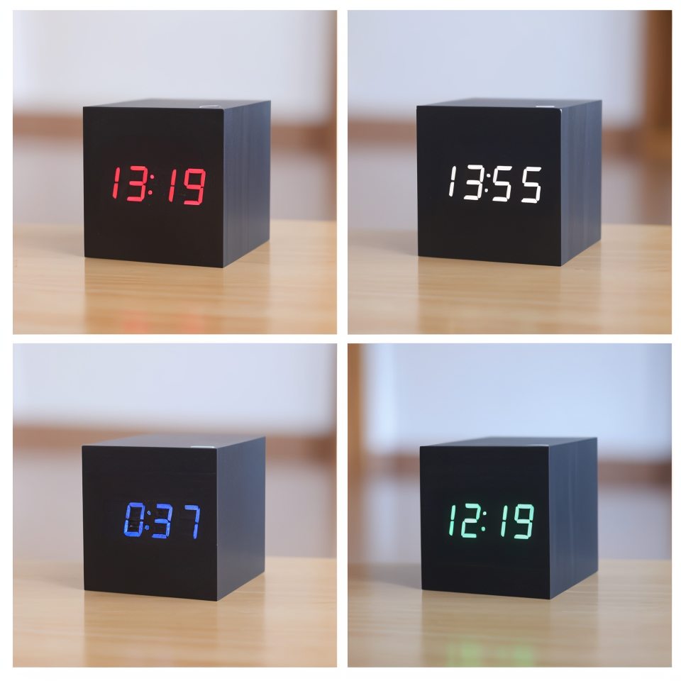 ClockyCube | Digitalt Vækkeur – Klar Visning og Smart Funktioner