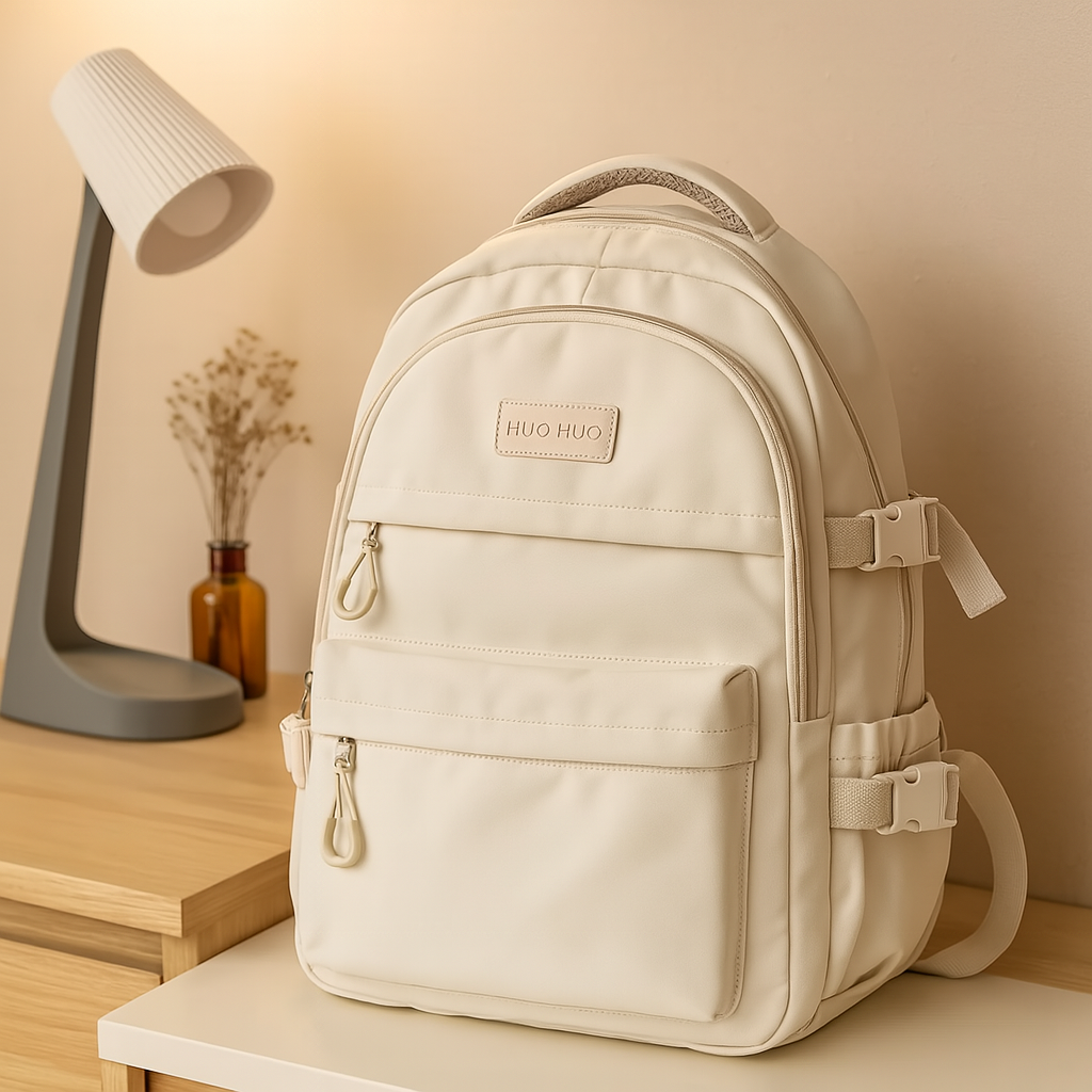 Abigail | Skolerygsæk – Organisering og Komfort Hele Dagen Hvid Nuvenci.dk