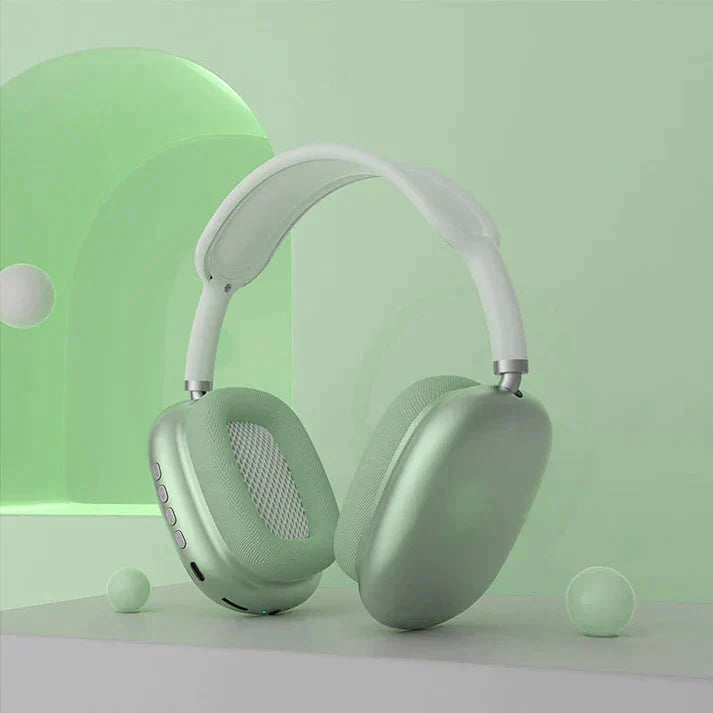 AeroBeats | Trådløse Bluetooth-høretelefoner med HiFi-lyd og støjreduktion Grøn Nuvenci.dk