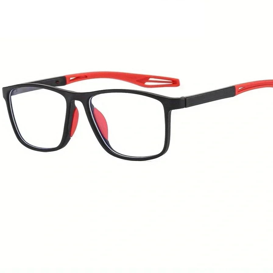 AeroLens | Fototropisk Læsebrille + Beskyttelsesbrille Rød-Enkelt Nuvenci.dk