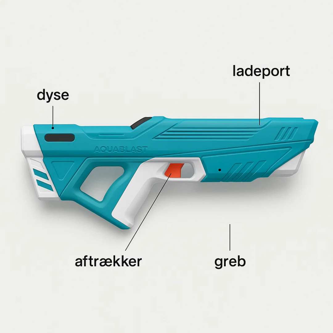 AquaBlast | Kraftfuld Elektrisk Vandpistol Nuvenci.dk