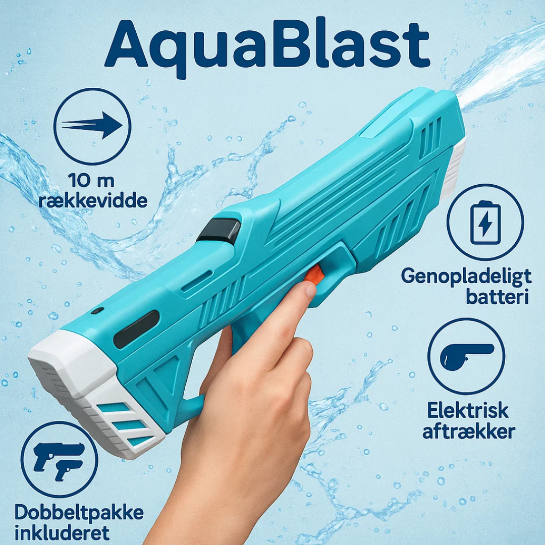 AquaBlast | Kraftfuld Elektrisk Vandpistol Nuvenci.dk