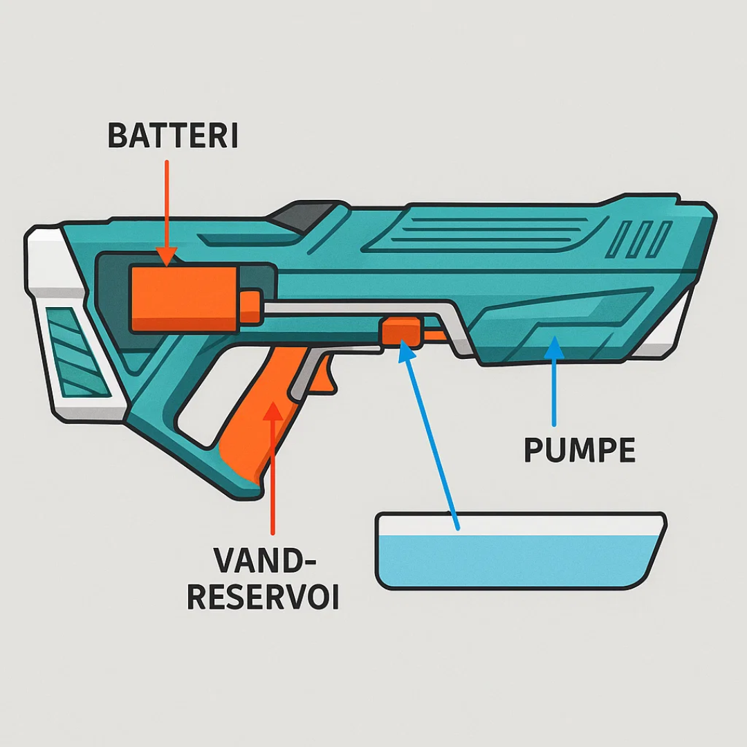 AquaBlast | Kraftfuld Elektrisk Vandpistol Nuvenci.dk