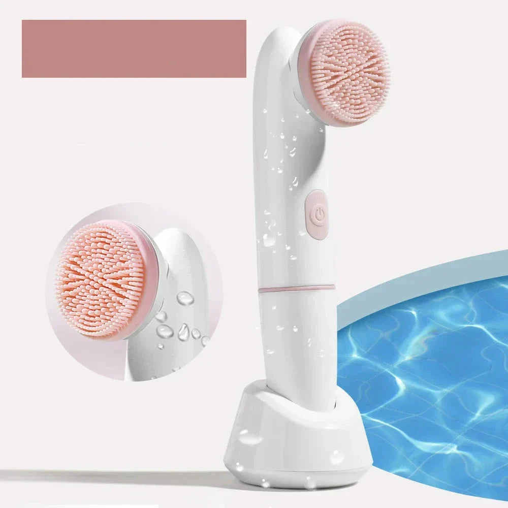 AquaGlow | Vandtæt Ansigtsplejeredskab med Massagefunktion Nuvenci.dk