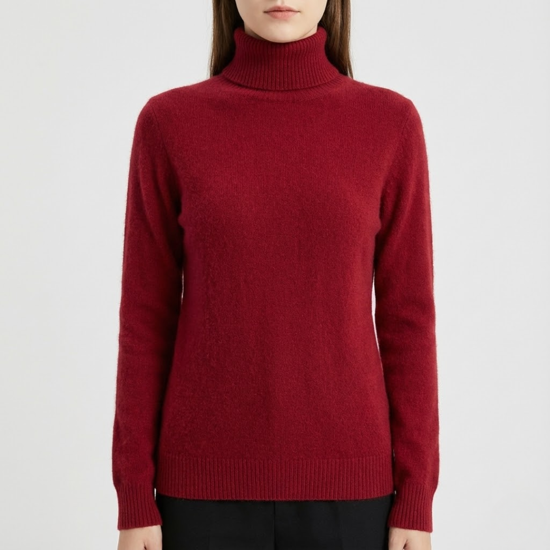 Ara | Blød Højhalset Cashmere Strik | Damer Bourgogne Nuvenci.dk