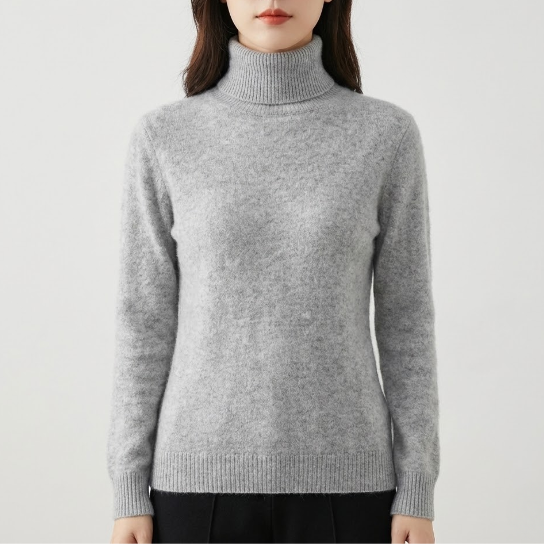 Ara | Blød Højhalset Cashmere Strik | Damer Grå Nuvenci.dk