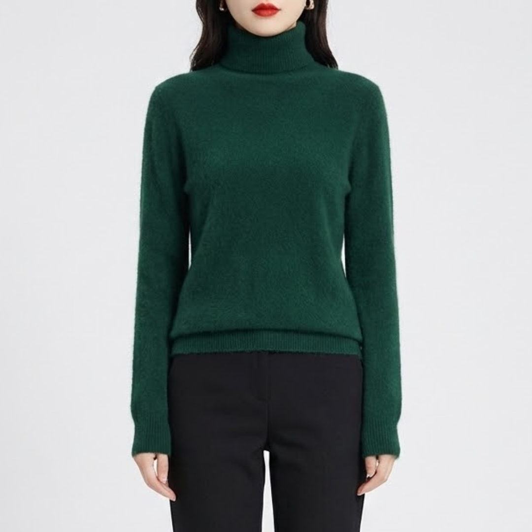 Ara | Blød Højhalset Cashmere Strik | Damer Grøn Nuvenci.dk