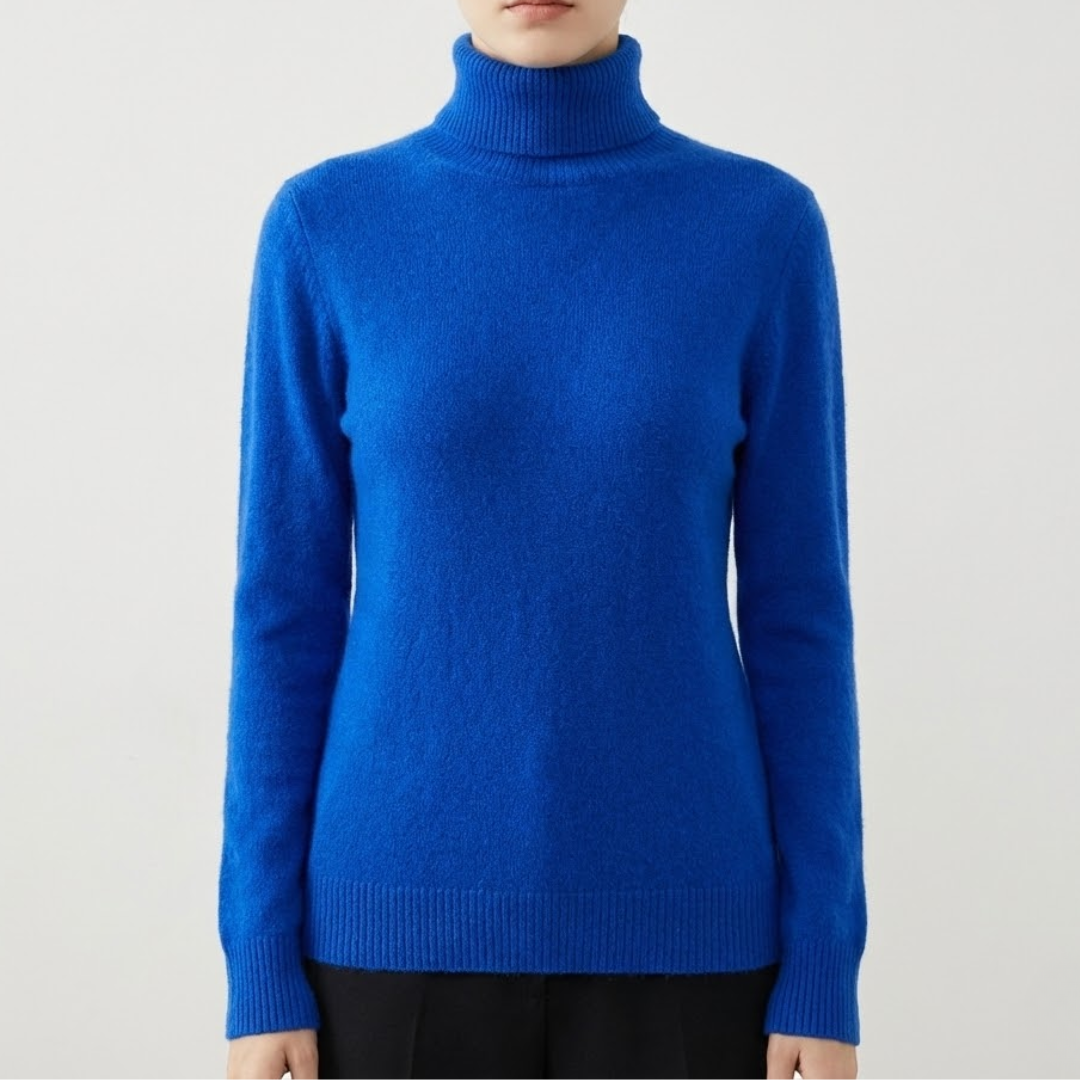Ara | Blød Højhalset Cashmere Strik | Damer Kongeblå Nuvenci.dk
