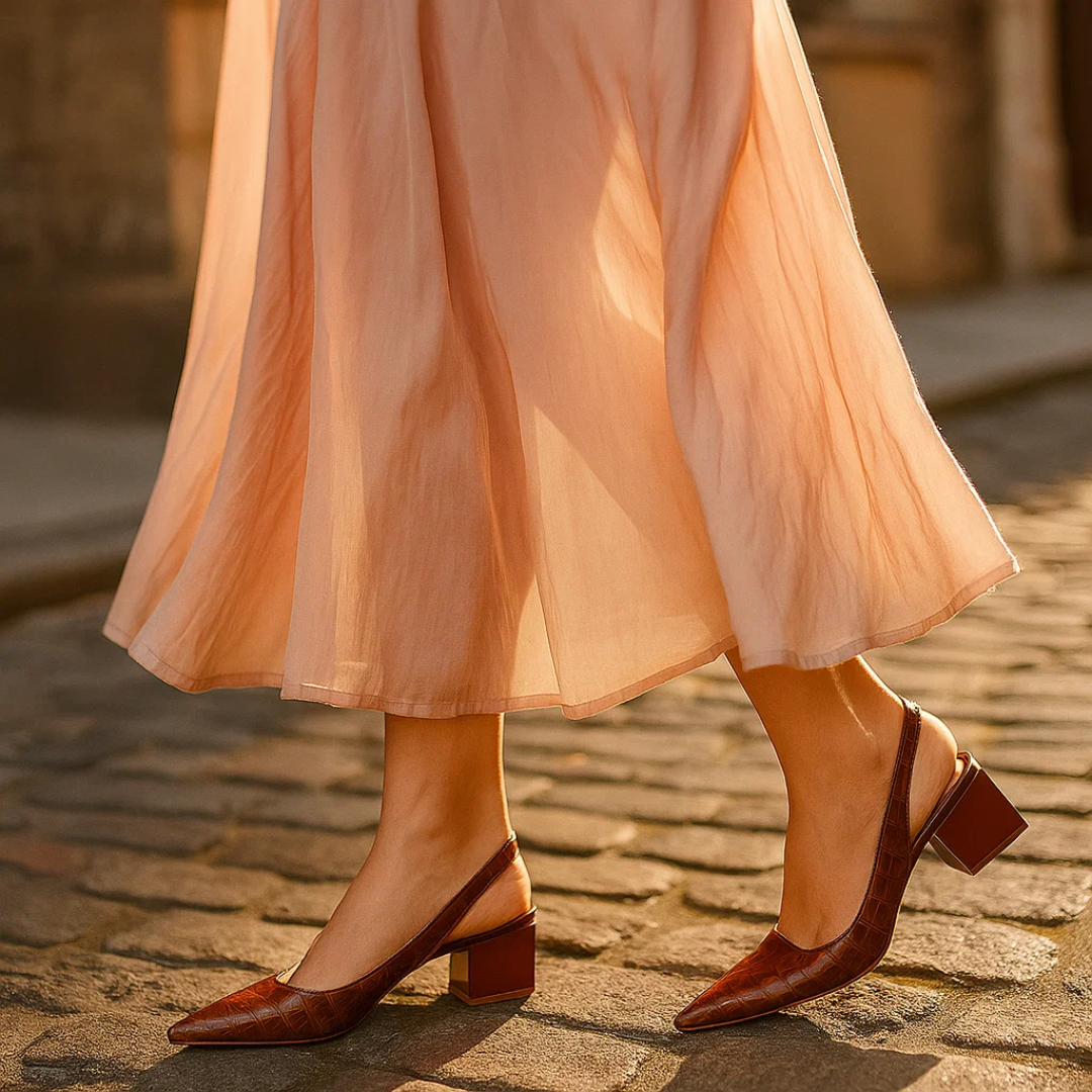 Arden | Pumps – Ortopædisk Komfort med Croco-Elegance Nuvenci.dk