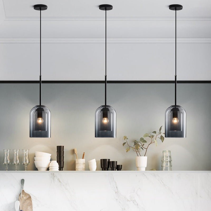 AuraGlas | Stilfuld Dobbeltglas Pendellampe Nuvenci.dk