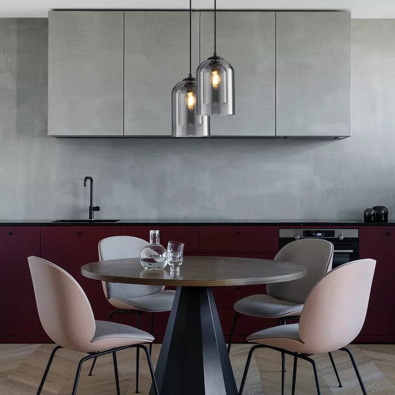 AuraGlas | Stilfuld Dobbeltglas Pendellampe Nuvenci.dk