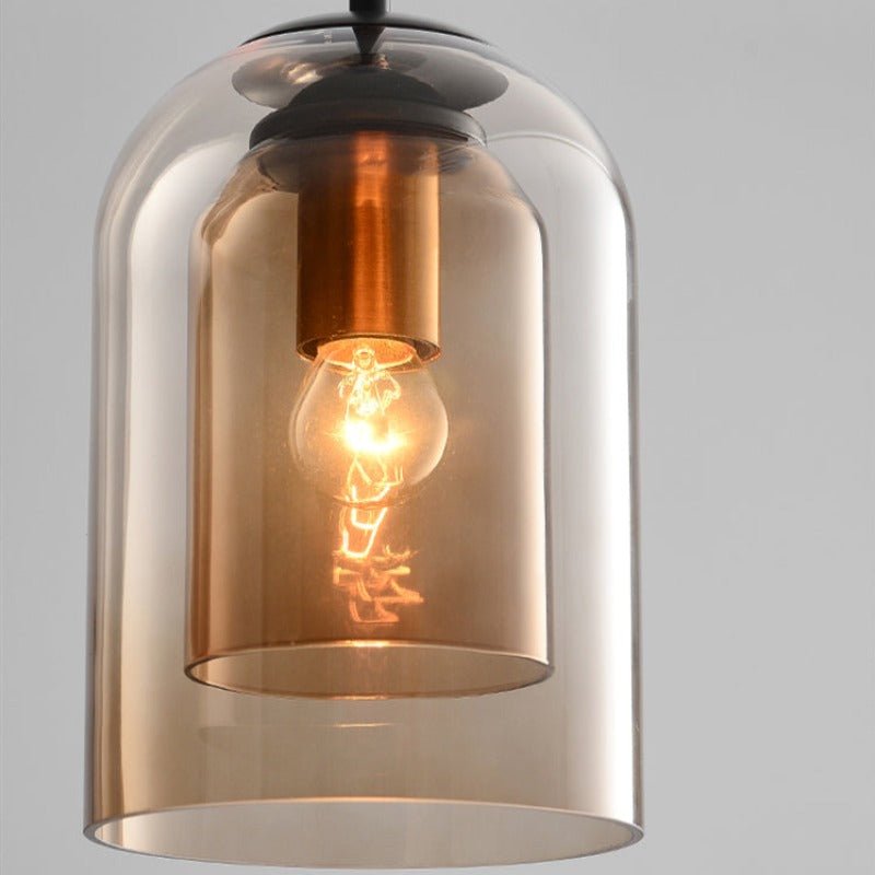 AuraGlas | Stilfuld Dobbeltglas Pendellampe Nuvenci.dk