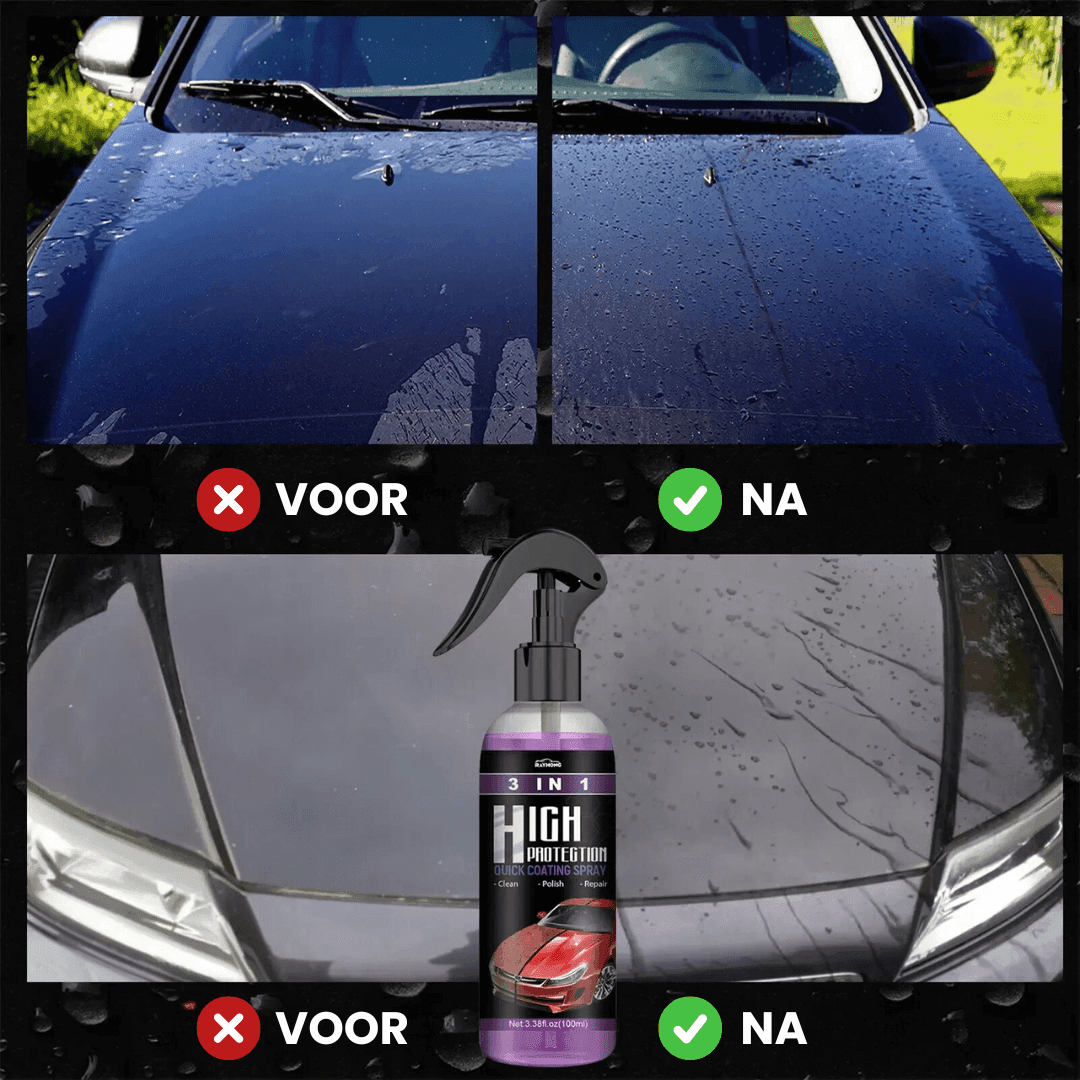 AutoGlanz | 3-i-1 Nano Keramisk Coating Spray | 1+2 Gratis