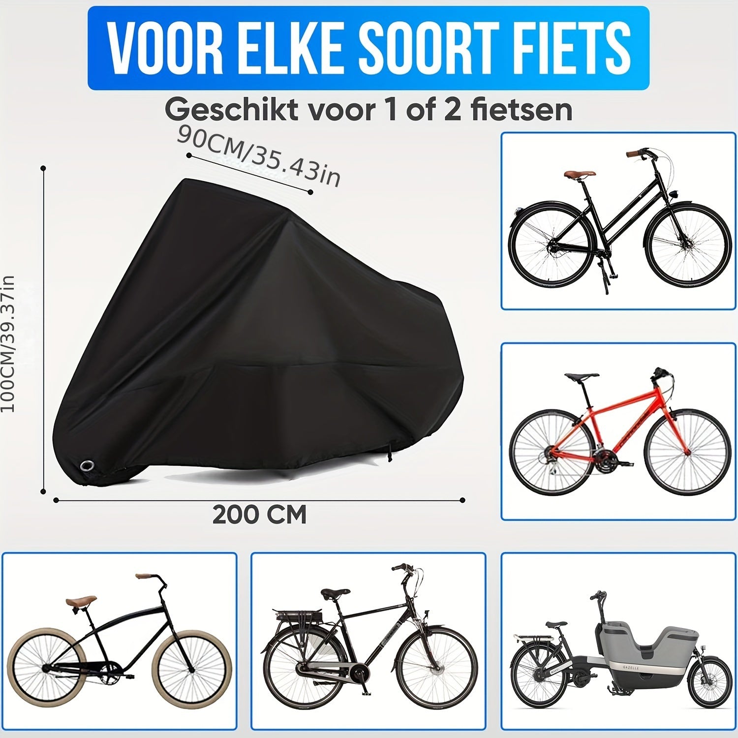 BikeArmor | Kraftigt Regn- og Solbeskyttende Overtræk til Cykel