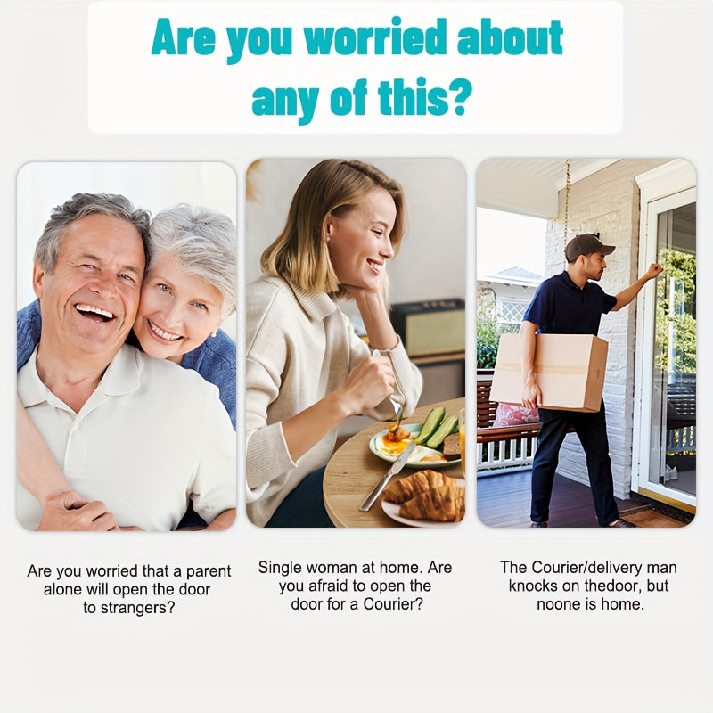 SecureView | Trådløs Dørklokke med Kamera og Nattesyn til Hjemmesikkerhed