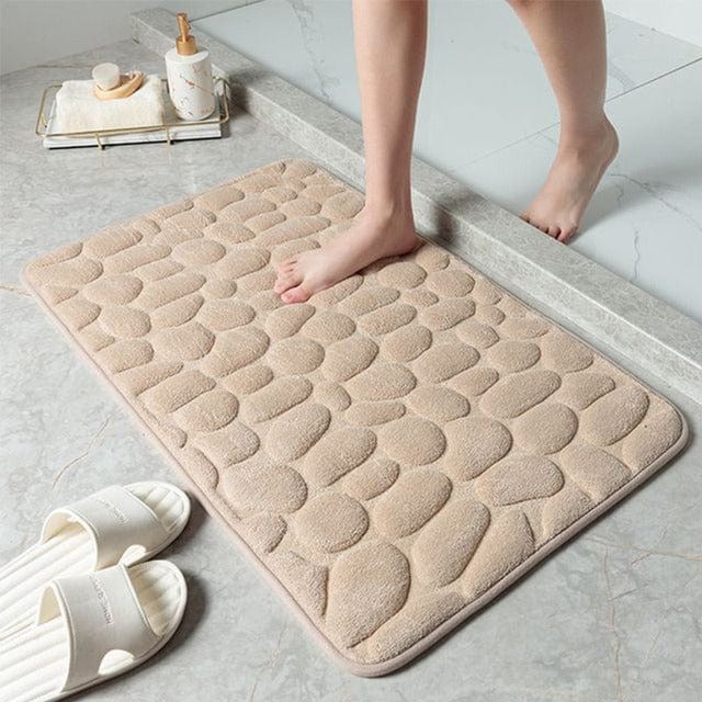 BathMat | Badeværelsesmåtte – Skridsikker Sikkerhed & Komfort Beige Nuvenci.dk