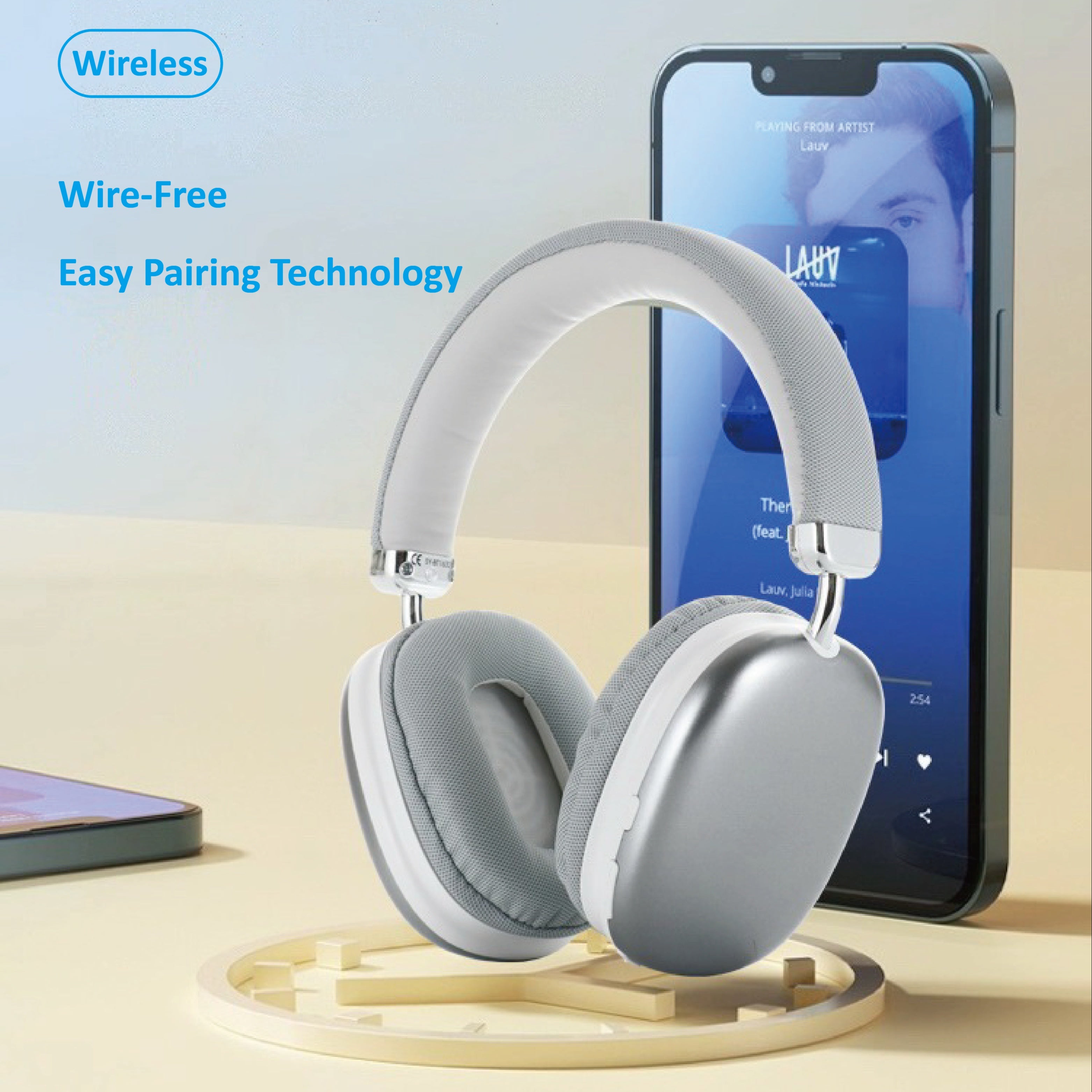 BassLine | Over-Ear Trådløse Hovedtelefoner med Premium Komfort