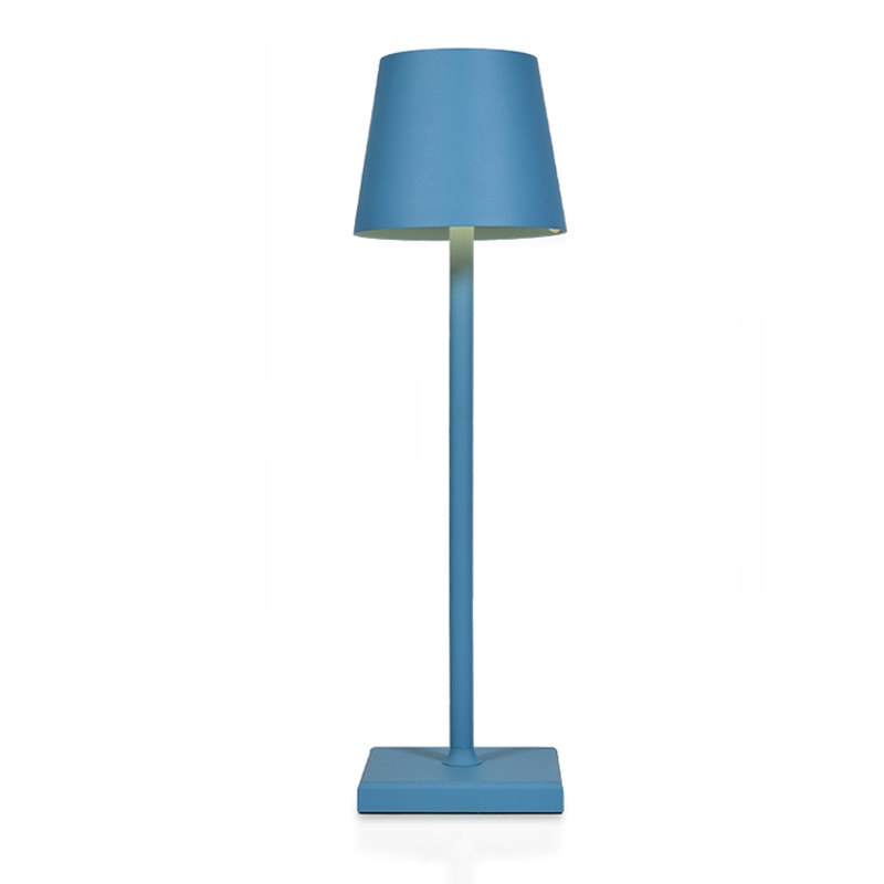 BeamEase | Bordlampe – Trådløs Frihed og Hygge Blå Nuvenci.dk