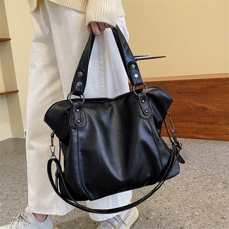 BellaBag | Blød Lædertaske for Elegance og Komfort Sort Nuvenci.dk
