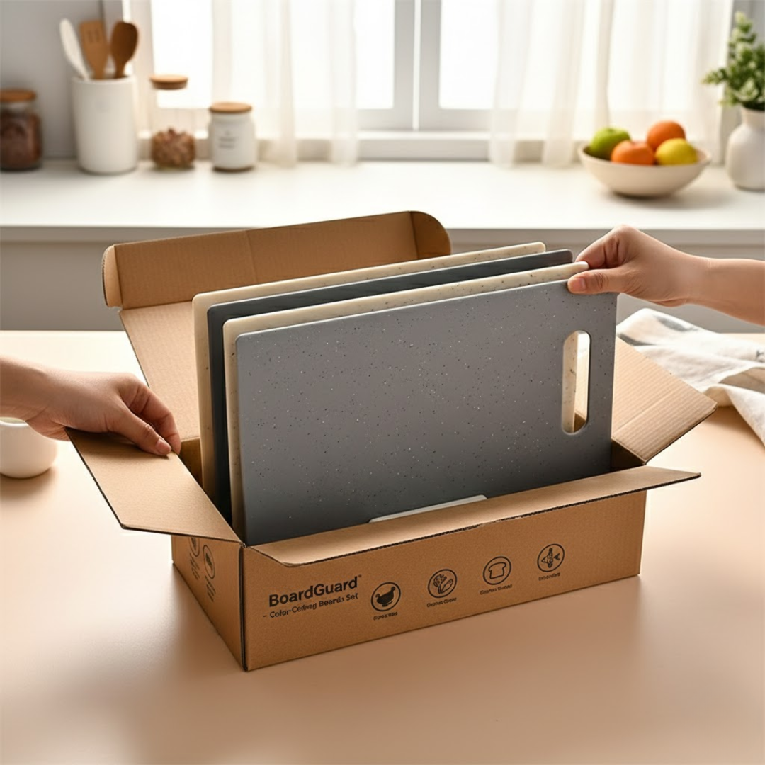 BoardGuard | Skærebræt Sæt – Hygiejnisk adskillelse i køkkenet Nuvenci.dk