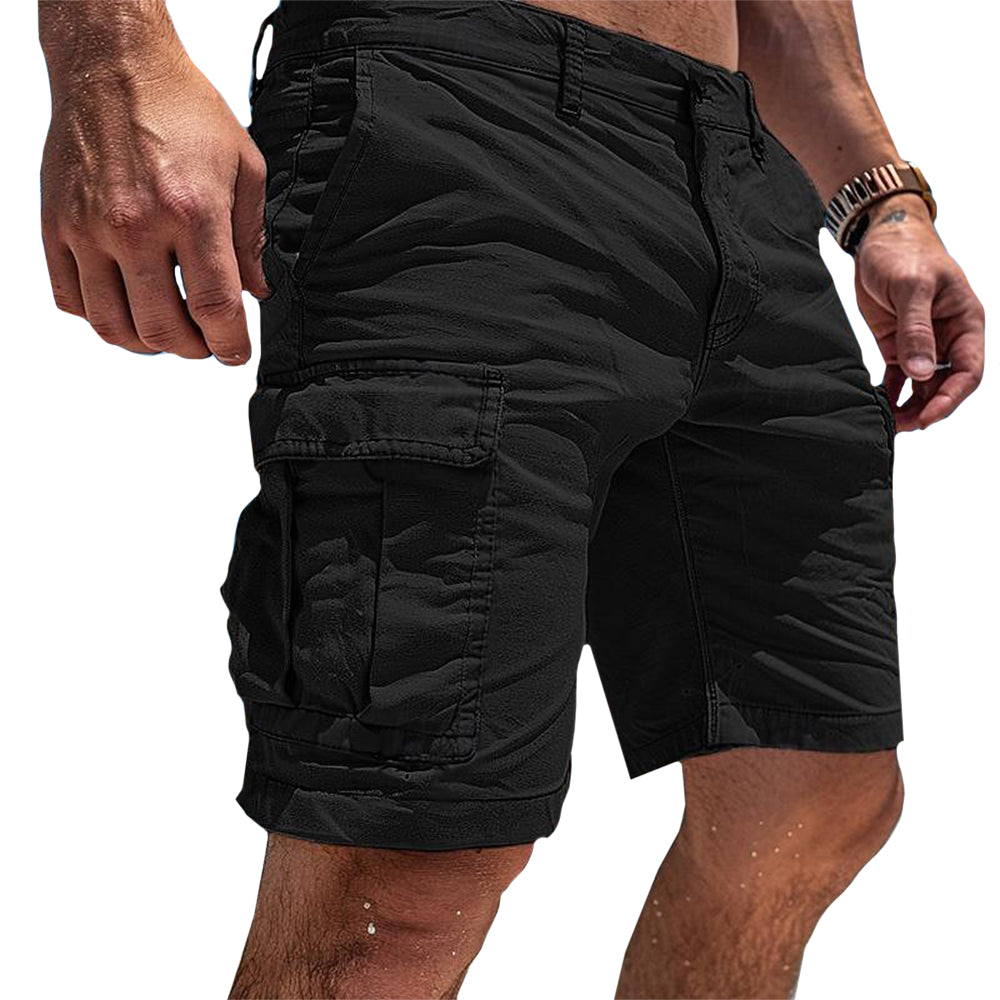 Bradley | Cargo Shorts – Let Komfort til Hverdagen Sort Nuvenci.dk