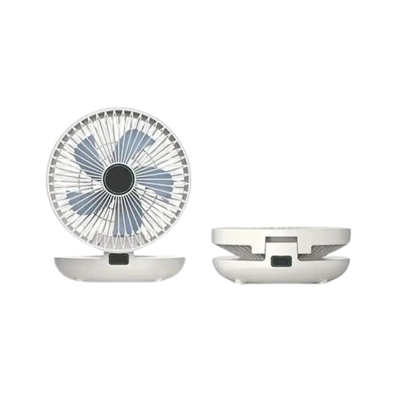BreezeMate | Kompakt 120° Bord- & Vægventilator Hvid Nuvenci.dk