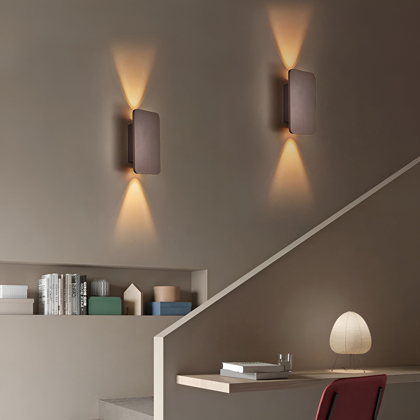 BrightBox | Elegant LED-væglampe med dobbel oplysning og stilrent design Nuvenci.dk