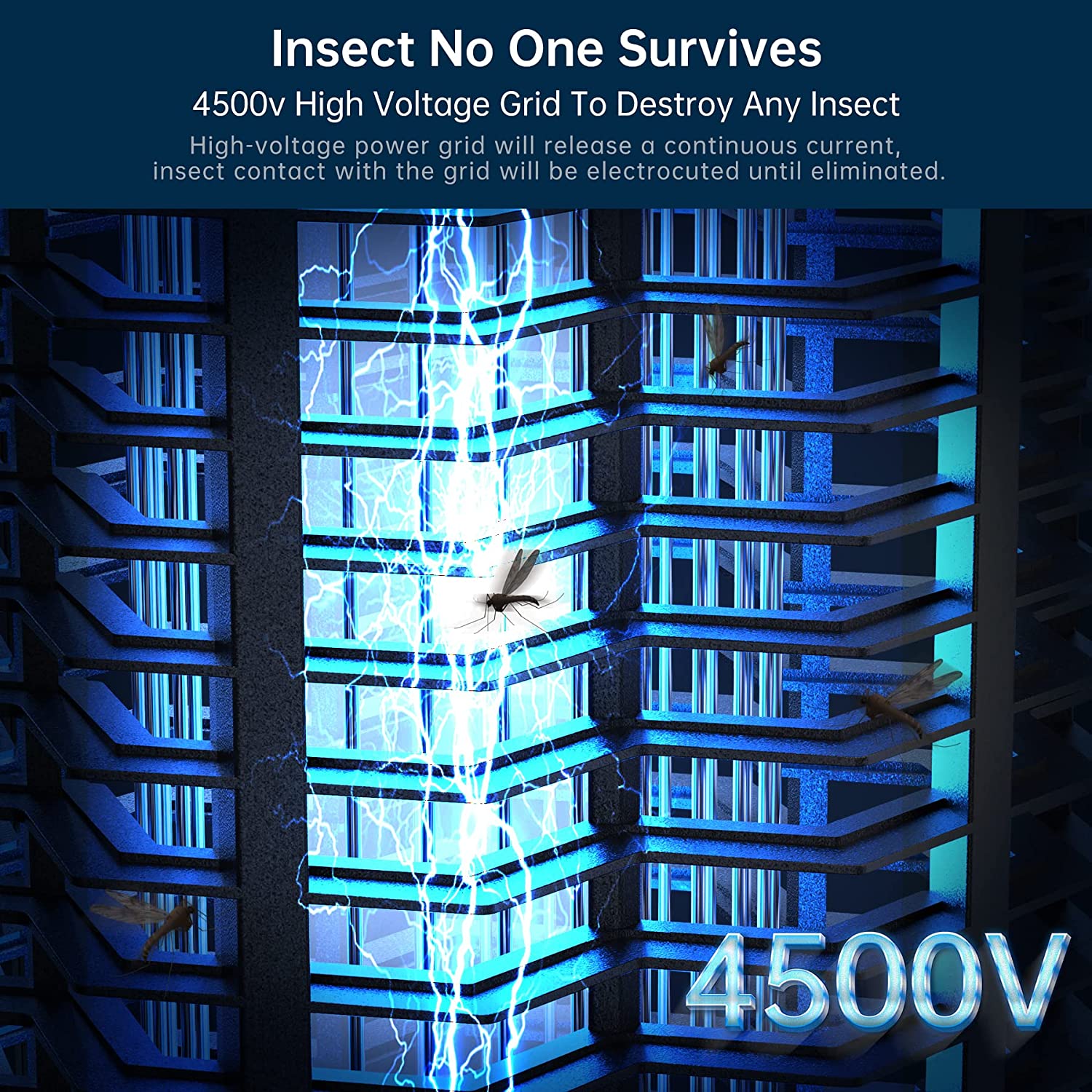 BuzzKill | Elektrisk Myggefanger med 3500V Netbeskyttelse Nuvenci.dk