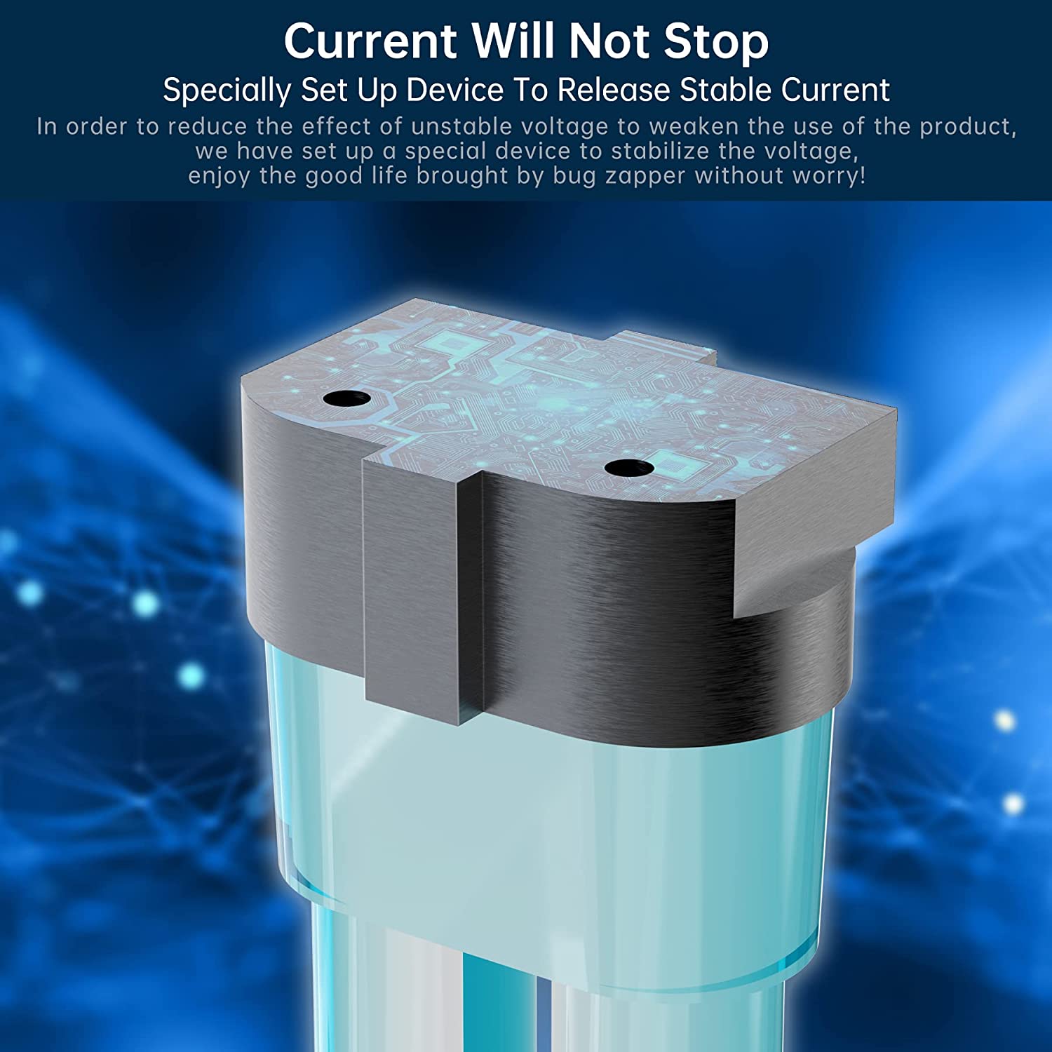 BuzzKill | Elektrisk Myggefanger med 3500V Netbeskyttelse Nuvenci.dk