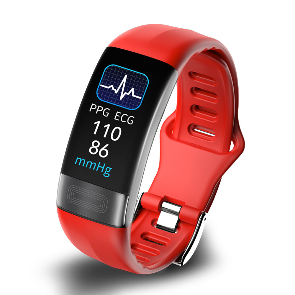 CardioSync | Smartwatch – Sundhedsovervågning & Fitness Tracking Rød Nuvenci.dk