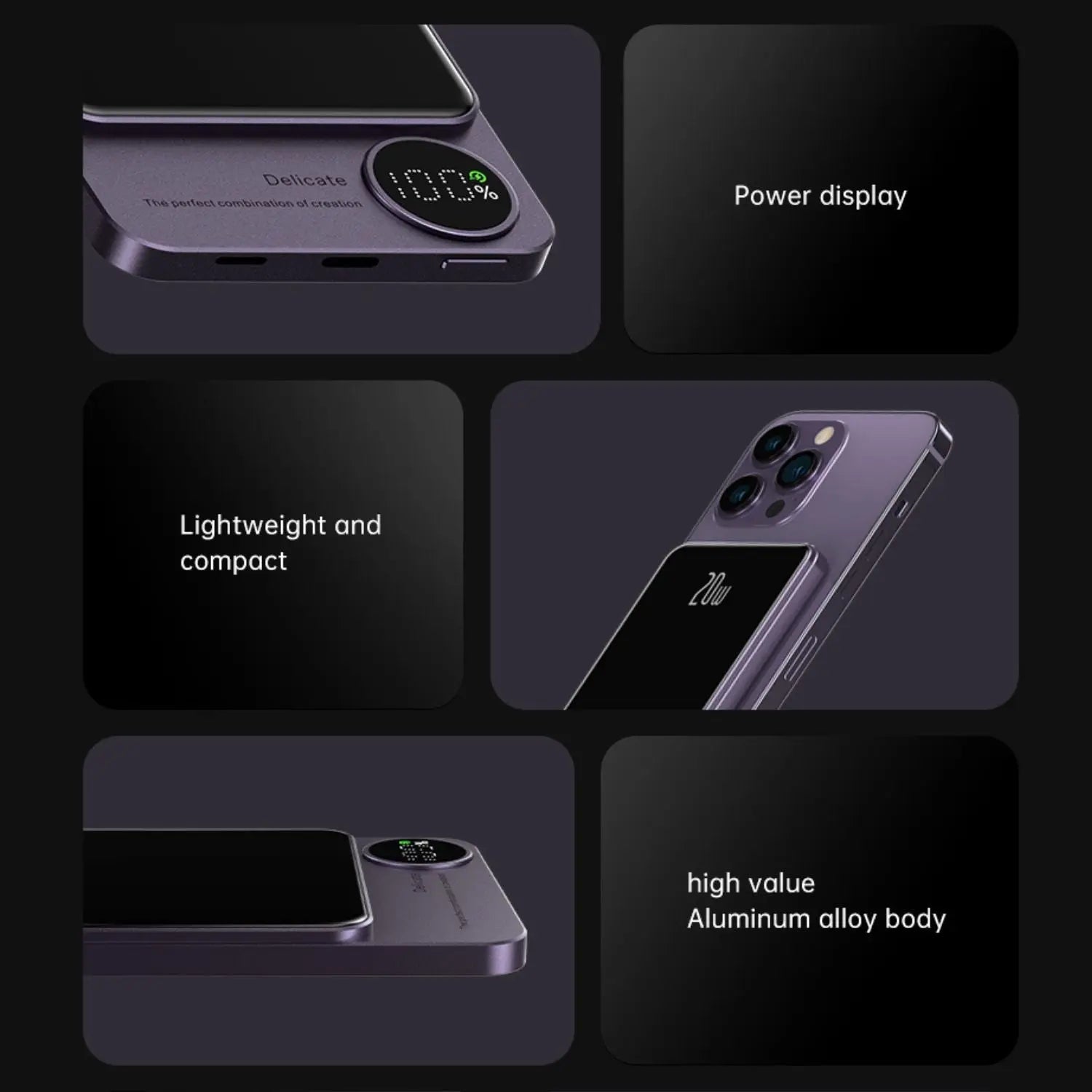 ChargeSphere | Magnetisk Powerbank – Hurtig og Sikker Opladning på Farten Nuvenci.dk