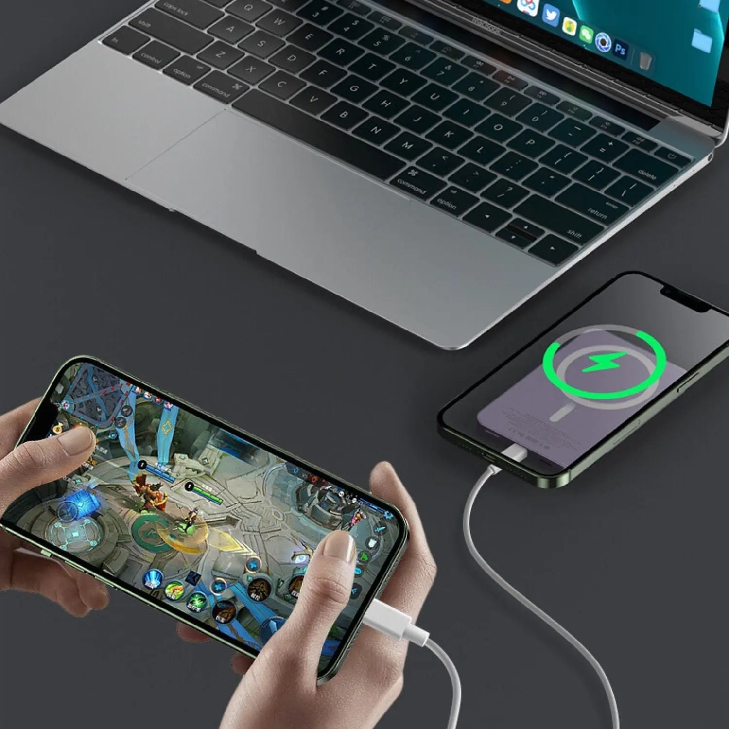 ChargeSphere | Magnetisk Powerbank – Hurtig og Sikker Opladning på Farten Nuvenci.dk