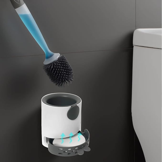 CleanSplash | Praktisk og Alsidig Toiletbørste med Dispenser Nuvenci.dk