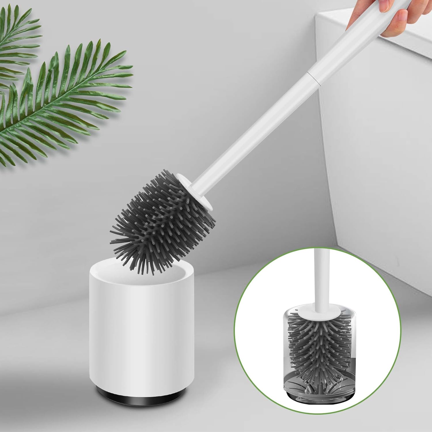 CleanSplash | Praktisk og Alsidig Toiletbørste med Dispenser Nuvenci.dk