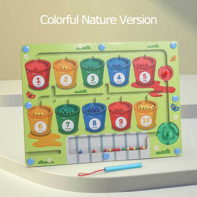ColorMaze | Magnetisk Læringslabyrint Farverig Nurture-Version Nuvenci.dk