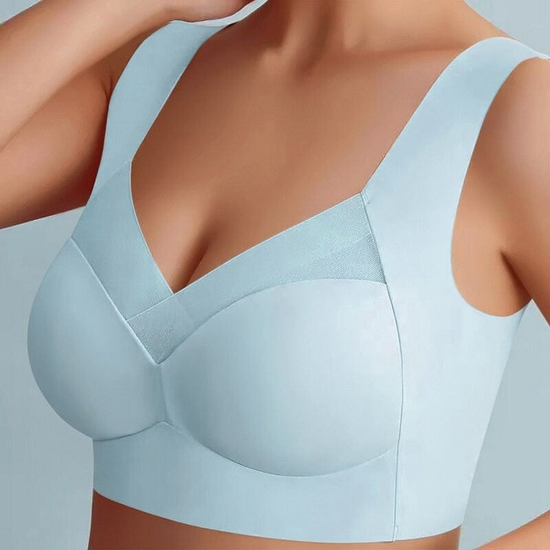 Comfybra | BH Naadløse Design med Push-Up Effekt og Ultimativ Komfort Blå Nuvenci.dk