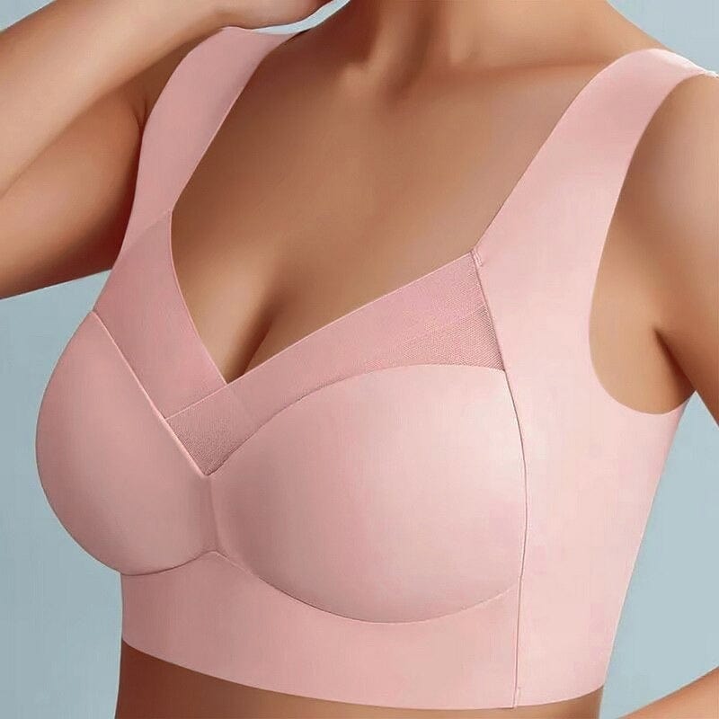Comfybra | BH Naadløse Design med Push-Up Effekt og Ultimativ Komfort Rosa Nuvenci.dk