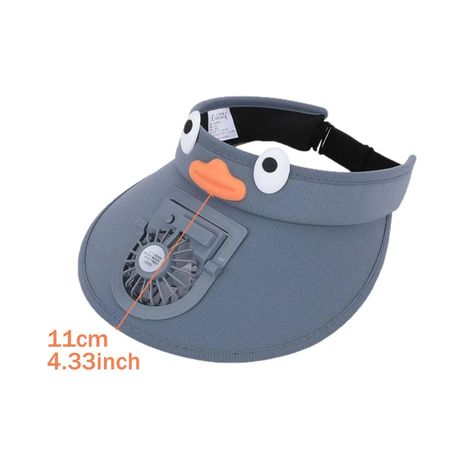 CoolCap | Børne-solen visorhat med køleventilator Nuvenci.dk