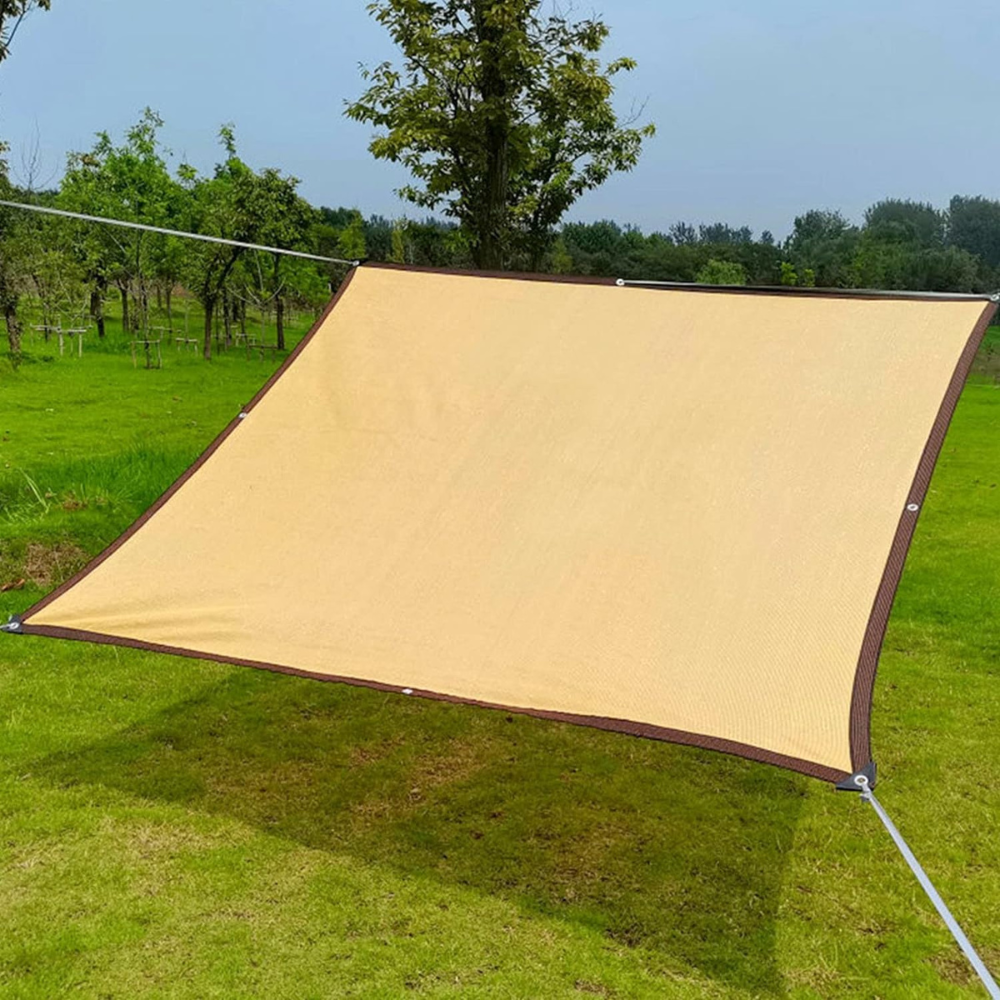 CoolCover | Elegant solbeskyttelsessejl til terrasse & have Beige Nuvenci.dk