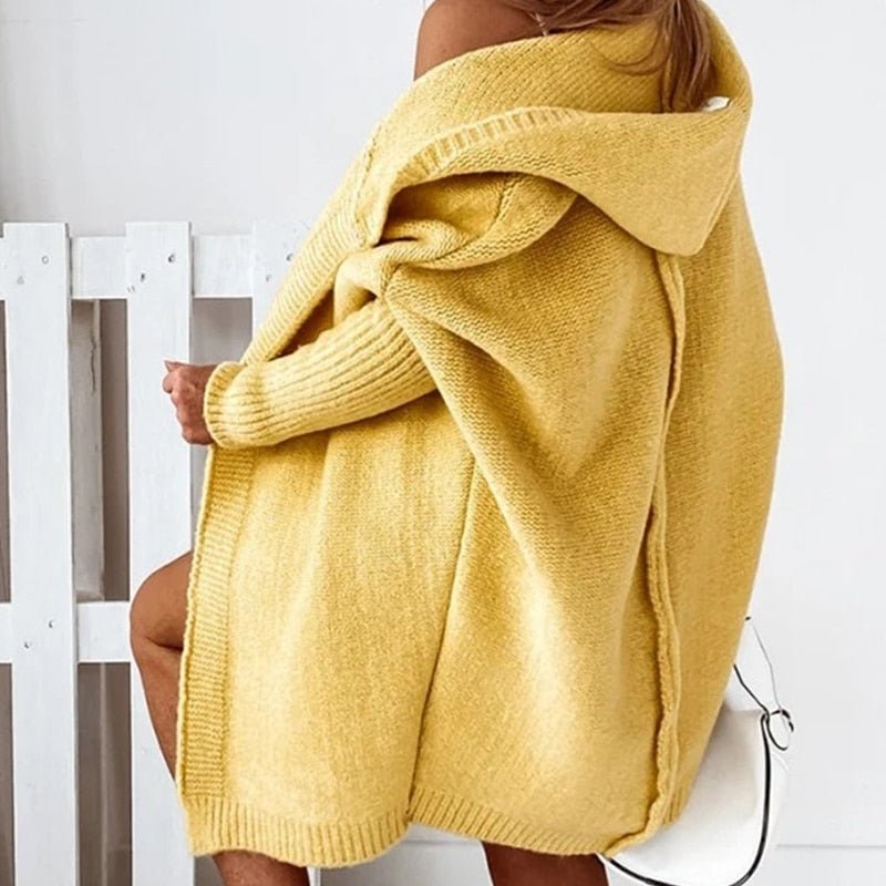 CozyWear | Elegant Damecardigan for Tidløs Elegance Gul Nuvenci.dk