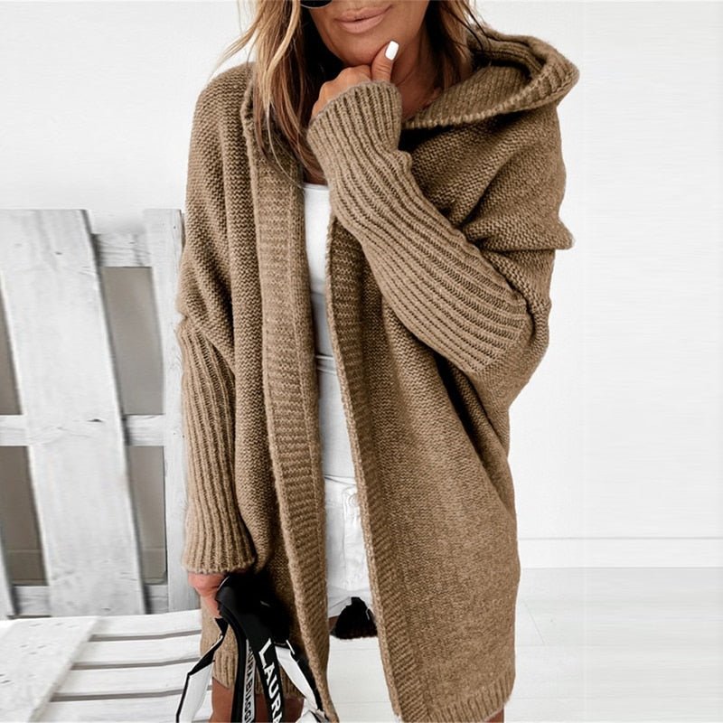 CozyWear | Elegant Damecardigan for Tidløs Elegance Khaki Nuvenci.dk
