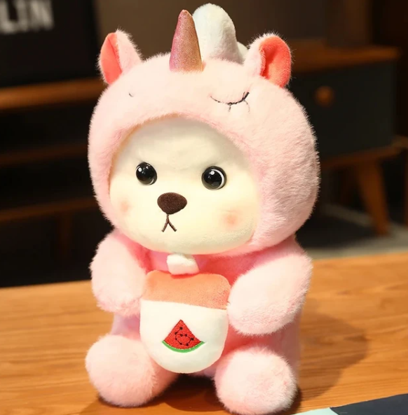 CubyBear | Blød Komfortbamse til Store og Små Lyserød 1 Nuvenci.dk