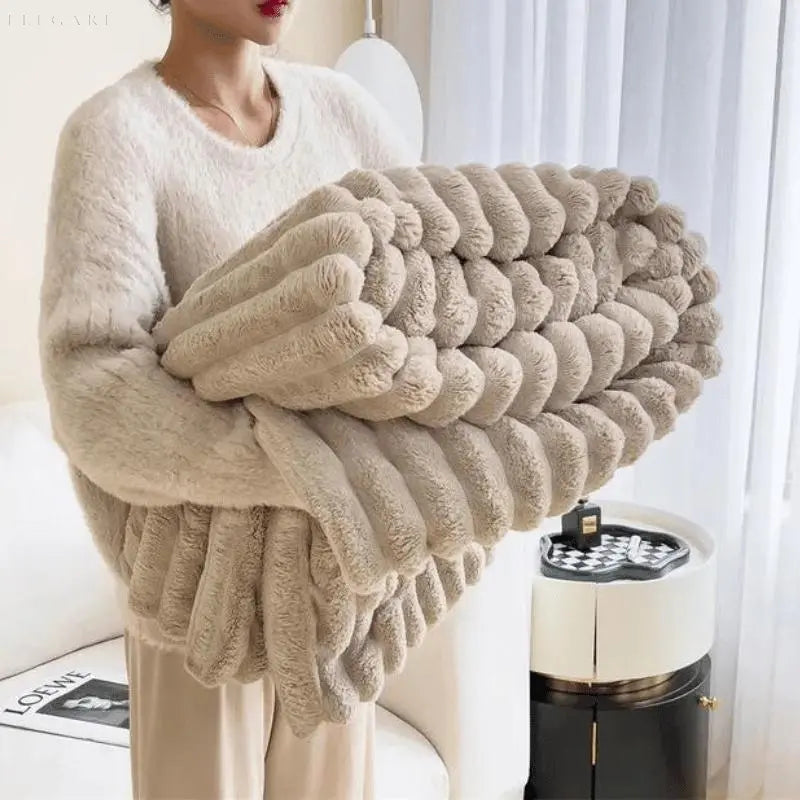 CuddleDome | Tæppe – Holder dig varm på kolde nætter Beige Nuvenci.dk