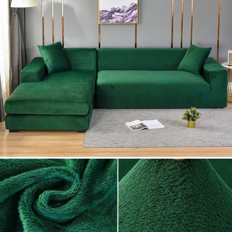 CushionEase | Stilfuldt Stræksbetræk til Sofa Grøn Nuvenci.dk