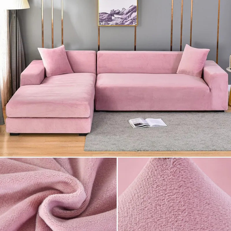 CushionEase | Stilfuldt Stræksbetræk til Sofa Rosa Nuvenci.dk
