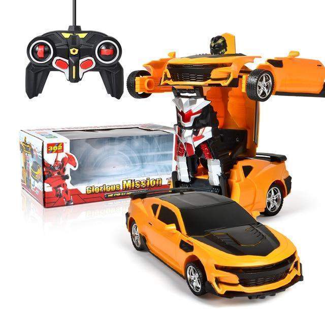 CyberWheel | Fjernstyret Bil – Bil til Robot med LED-Effekter Bumblebee Nuvenci.dk